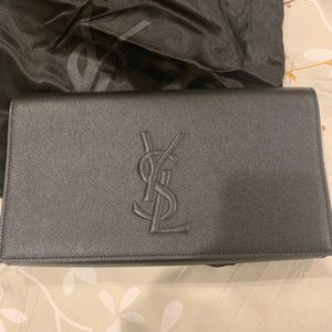 YSL Calfskin Monogram Belle De Jour Clutch